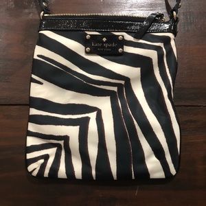 Kate Spade Crossbody Black and White Zebra Purse